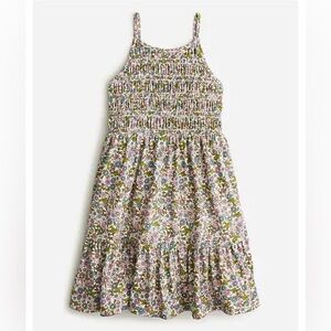 Crewcuts - Smocked Dress - Neutral Ditsy Floral